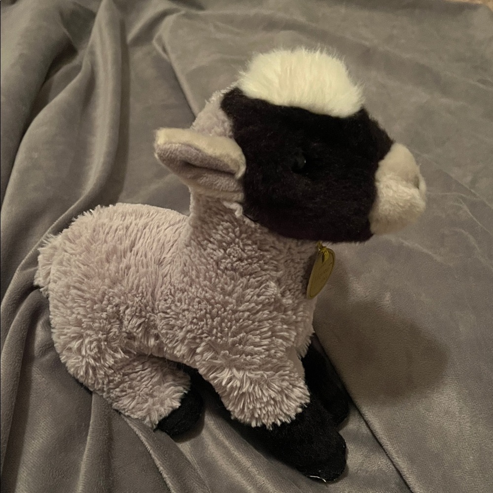 Miyoni Tots by Aurora plush gray baby goat